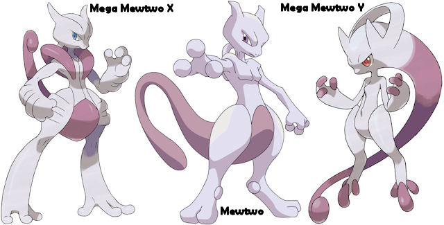 TECH Type Mew, Mewtwo & Mega Mewtwo X/Y Evolution 
